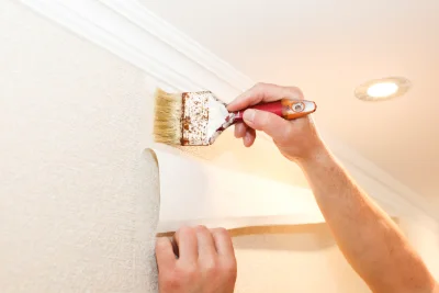 Pose de papier peint à la Roque-Esclapon — revêtements muraux et toiles de verre